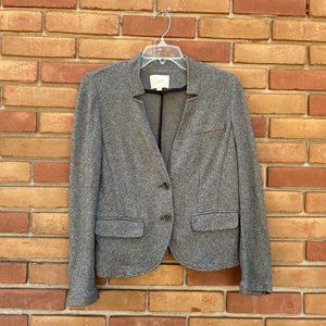 Loft MP Gray Knit Sweater Blazer